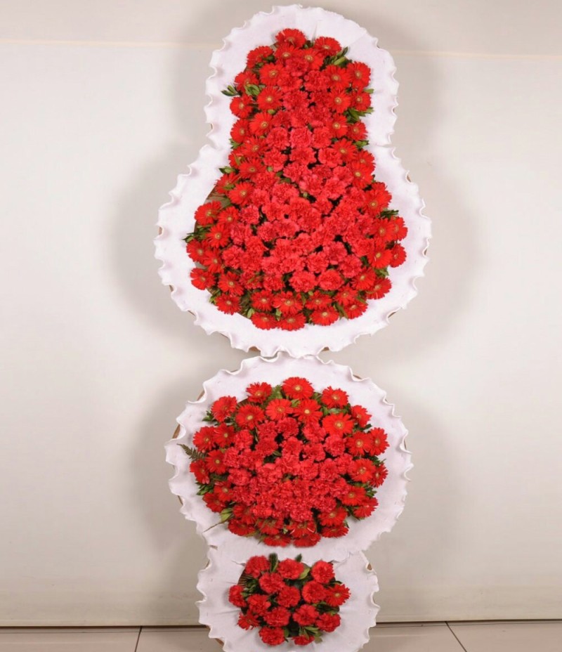 PREMİUM 3 KATLI ÇELENK KIRMIZI