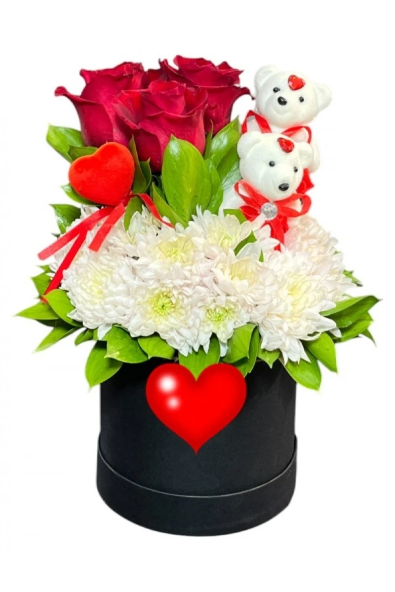 Kutuda Papatya Gül ve Ayıcıklar