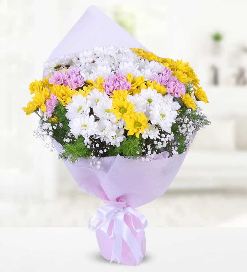 Renkli Papatya Buketi