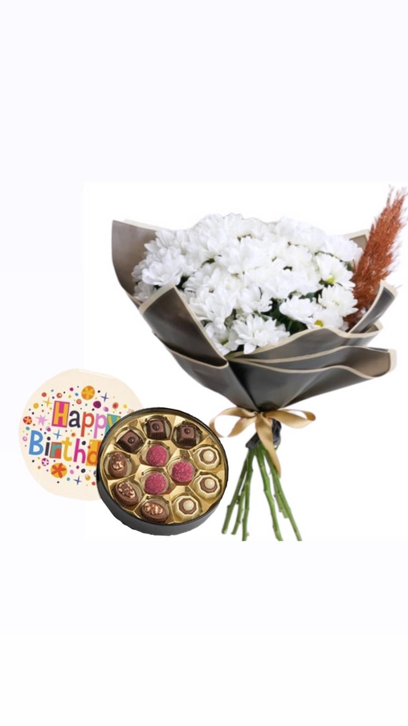  Papatyalar & Doğum Günü Temalı Çikolata